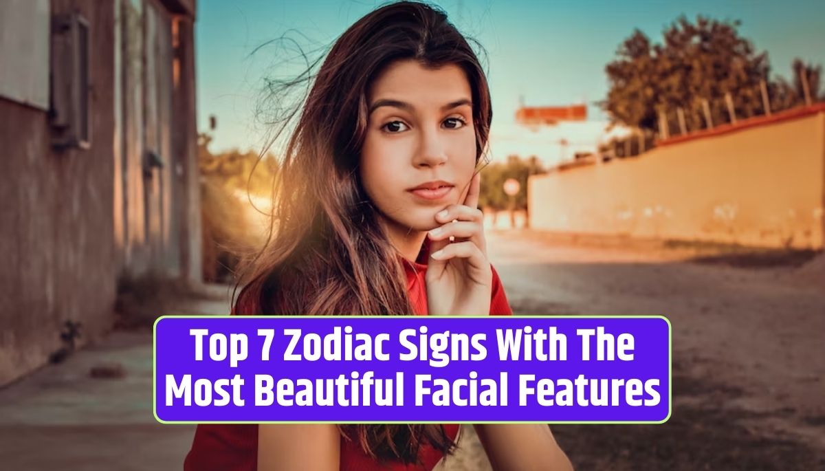 Zodiac Signs, Beautiful Facial Features, Captivating Gaze, Alluring Expressions, Elegance and Charm,